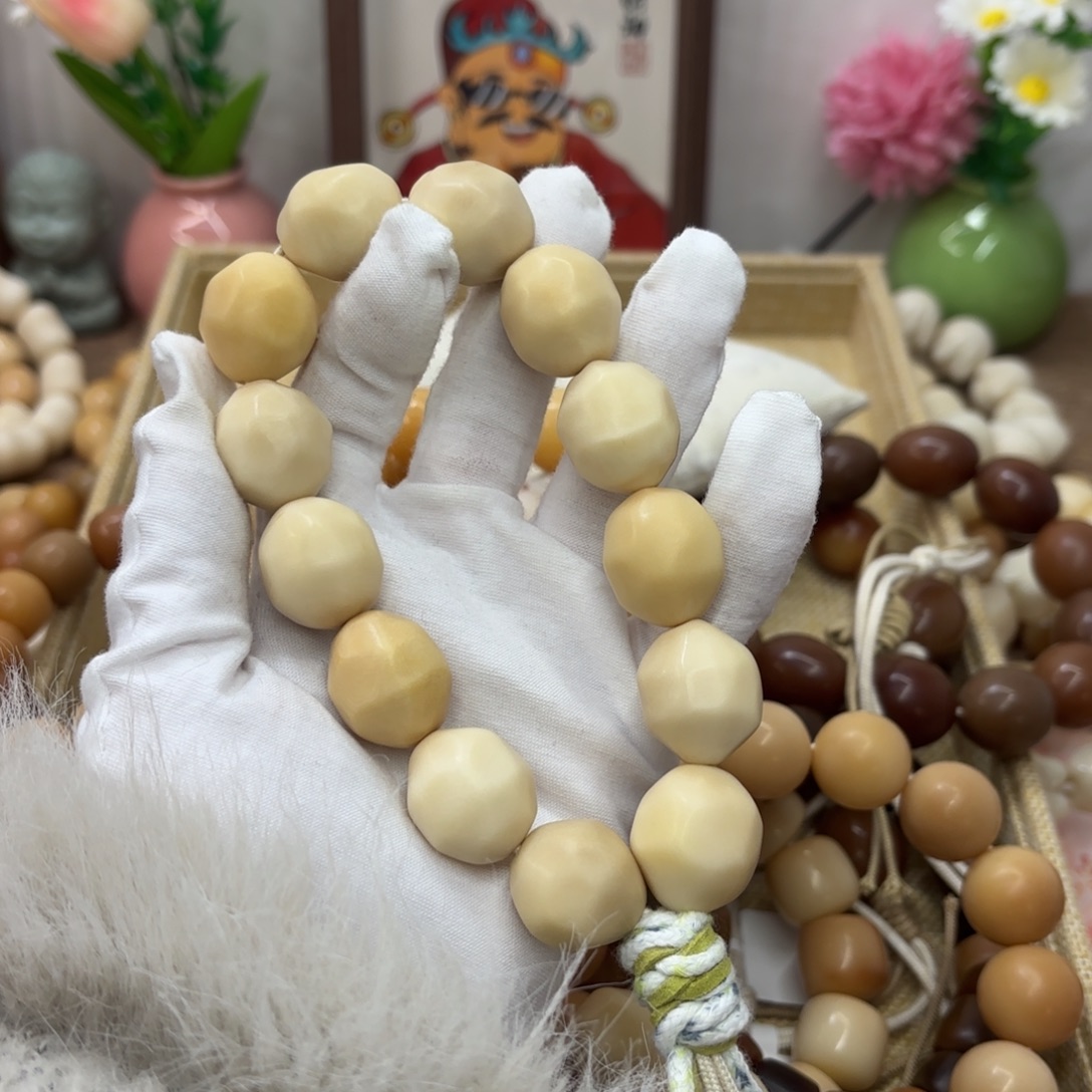 菩提根/象牙果吊坠干磨牙果土豆手持送麂皮袋福利