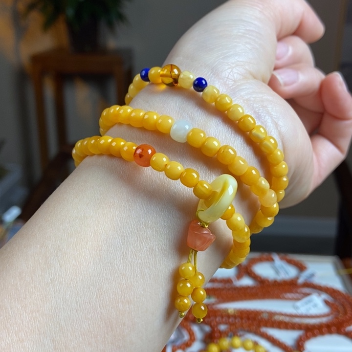 琥珀手链未镶嵌蜜蜡手串5