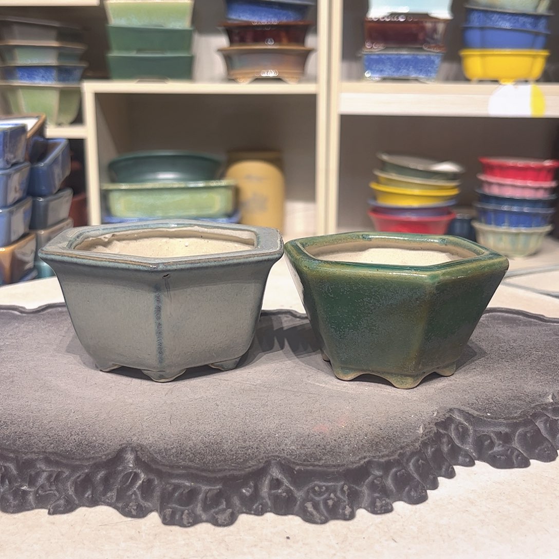 紫砂花盆瑕疵气孔5-9，6-10