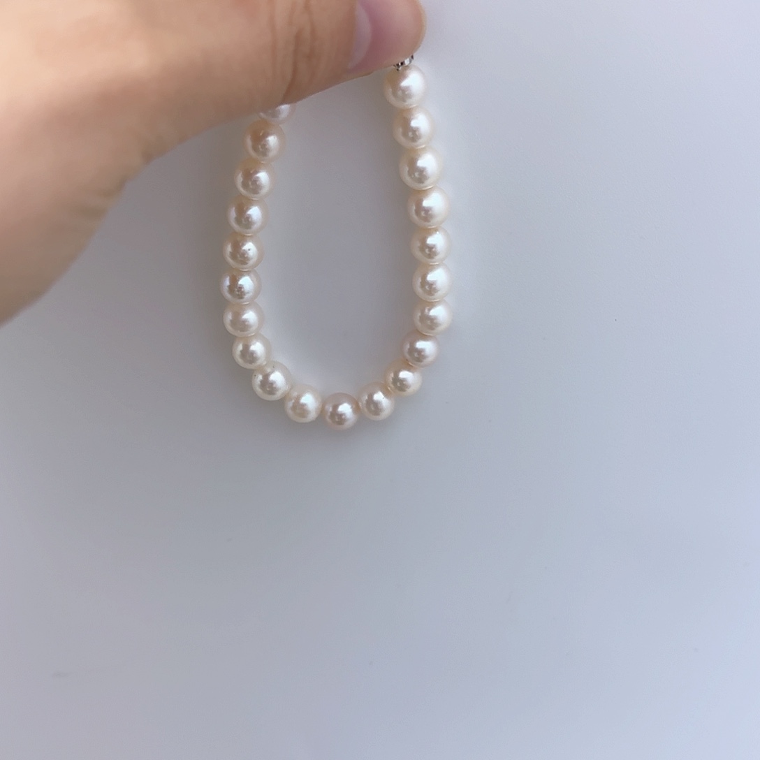 淡水珍珠手链银S925镶嵌才**?