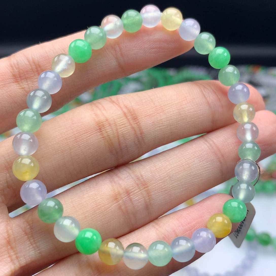 翡翠手链未镶嵌卡