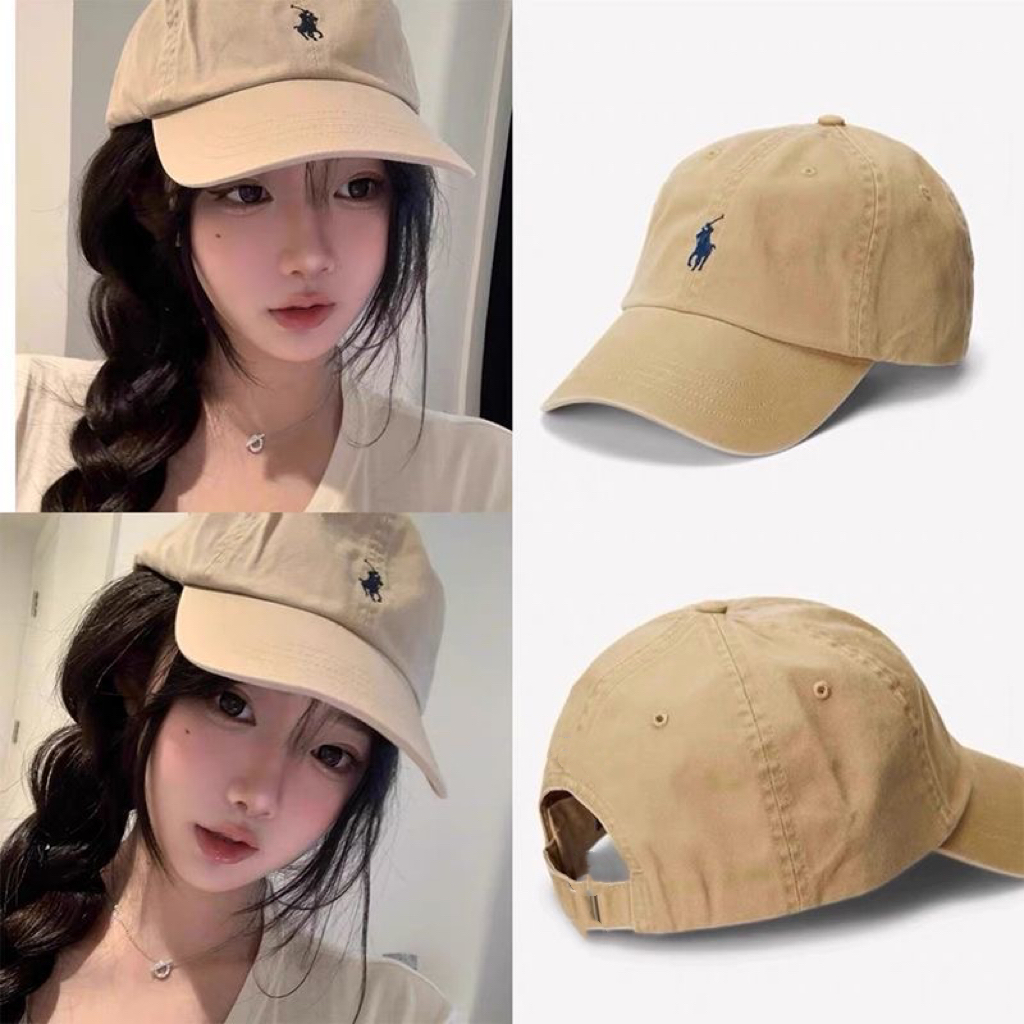 帽子软顶刺绣小马棒球帽百搭遮阳帽休闲显脸小防晒帅气男女鸭舌帽