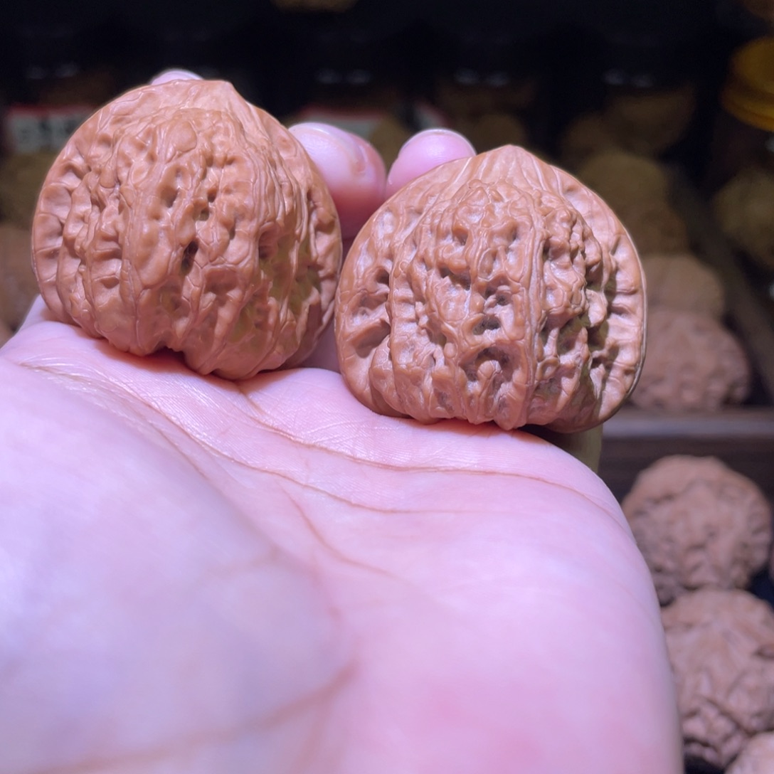 把件文玩核桃凹底