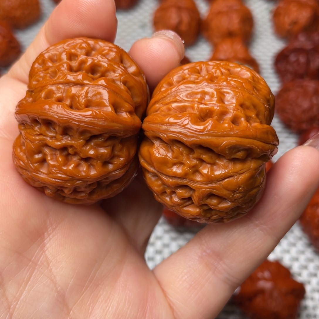 桃核吊坠文玩核桃 手把件 元宝 41