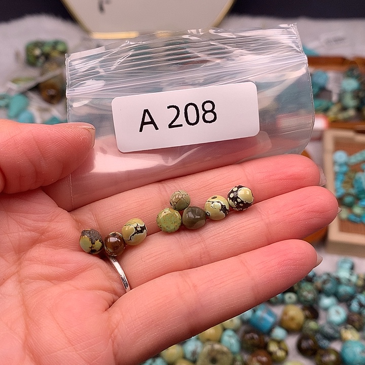 绿松石未镶嵌扣子扣子