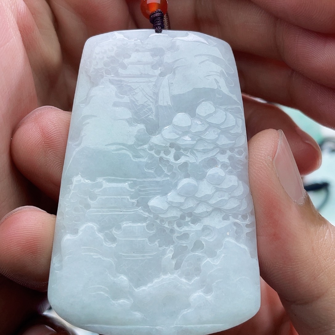 颈饰未镶嵌翡翠独**江翡翠