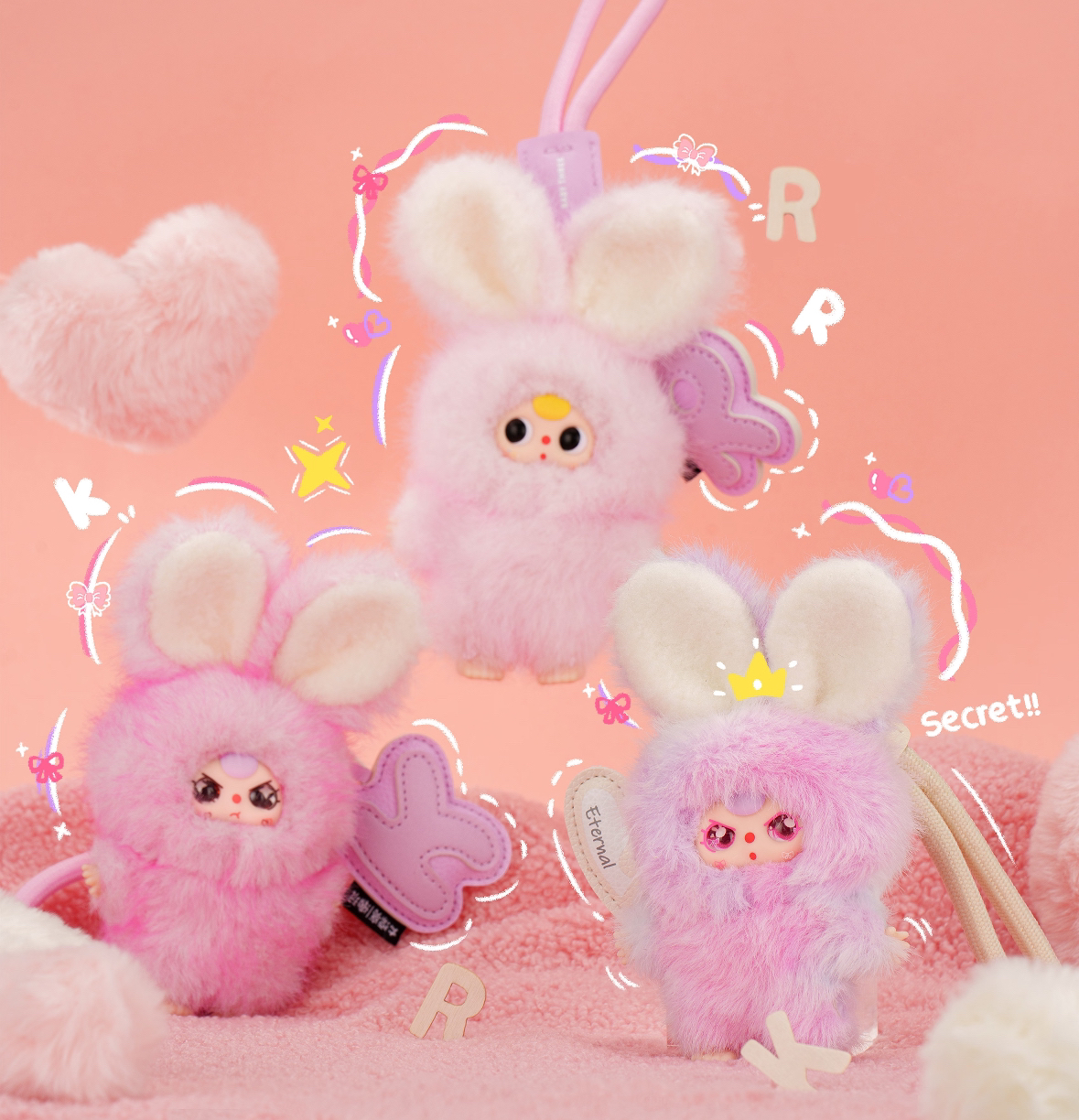 【拆盒】娃三岁Super Mini小毛绒盲盒系列_兮兮潮玩摆件盲盒