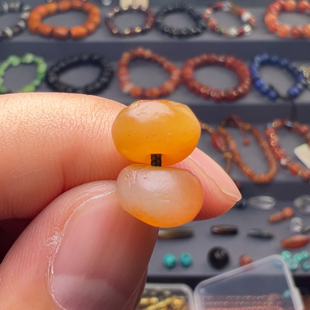 玛瑙/玉髓合金玛瑙对珠