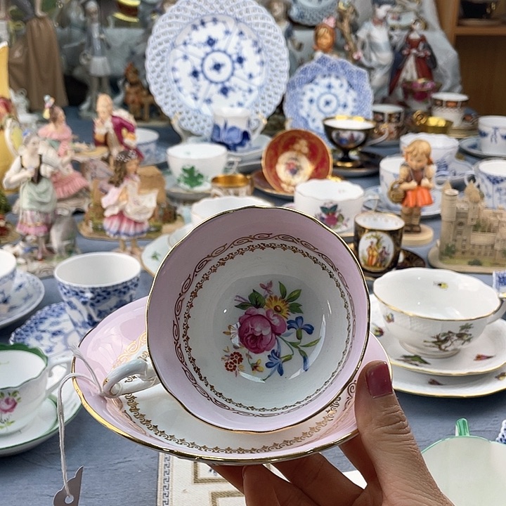 中古欧瓷瓷器小房子