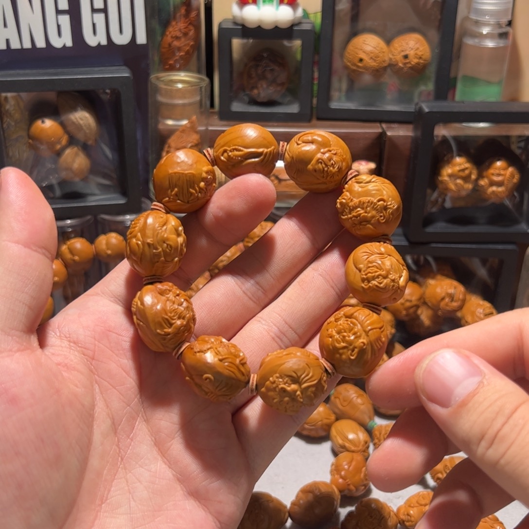 醉***笑橄榄核手串/手链手工十八罗汉