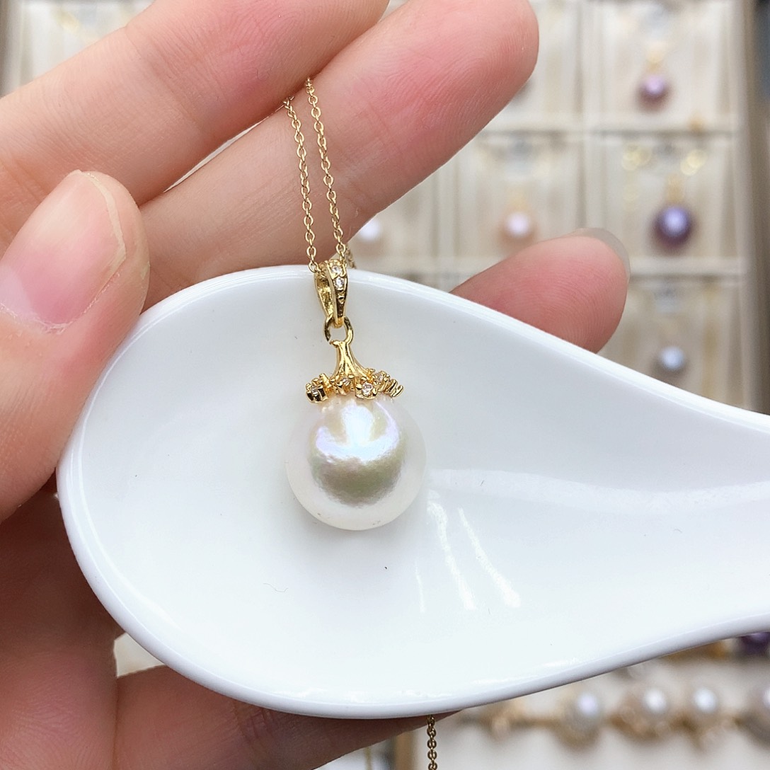 淡水珍珠颈饰合金