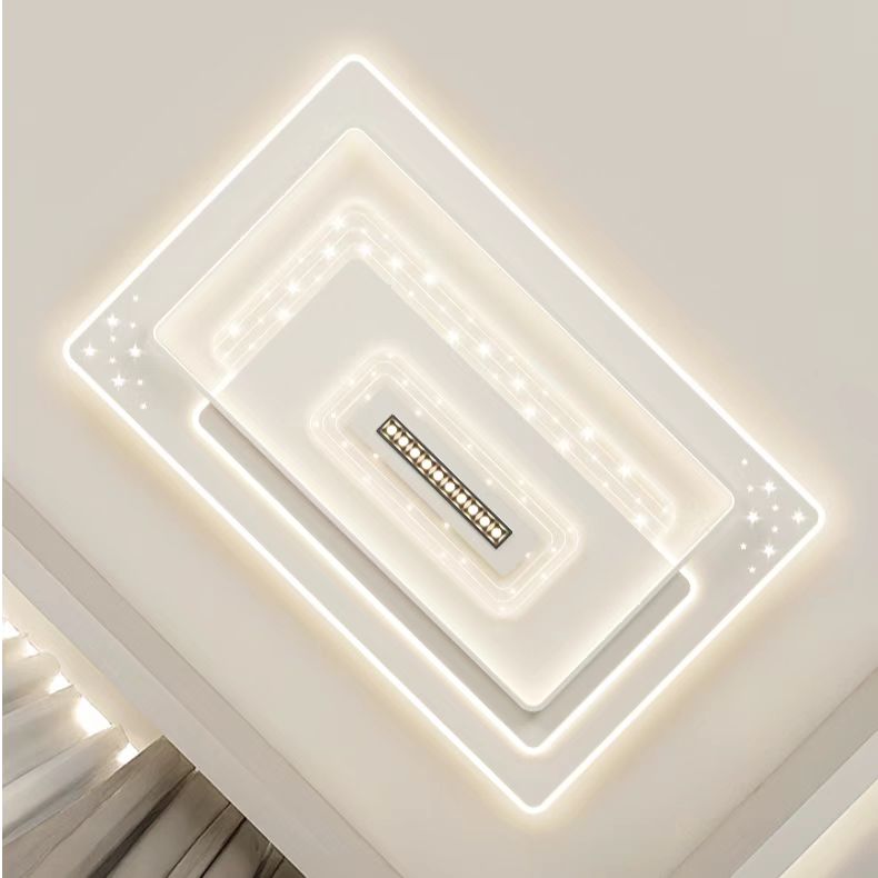 998卧室书房节能铁艺喷漆客厅吸顶灯客厅灯盒子餐厅吊灯