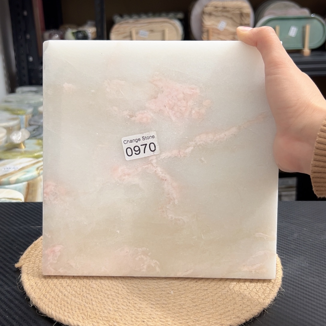 天然大理石0970彩红玫瑰平板微瑕不退换
