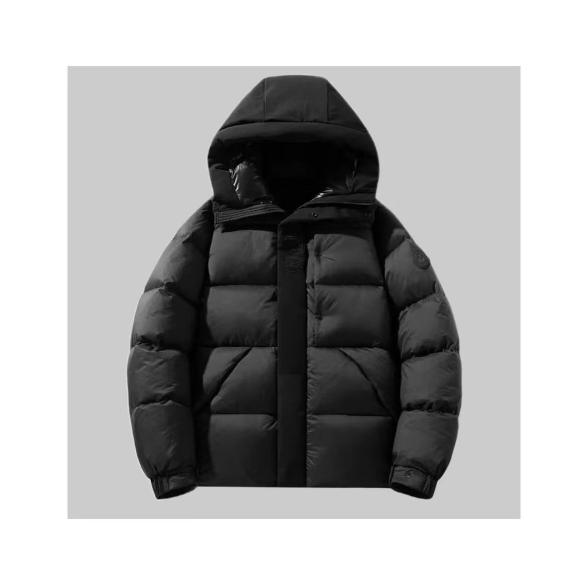 黑武士经典百搭情侣可穿冬季保暖白鸭绒羽绒外套