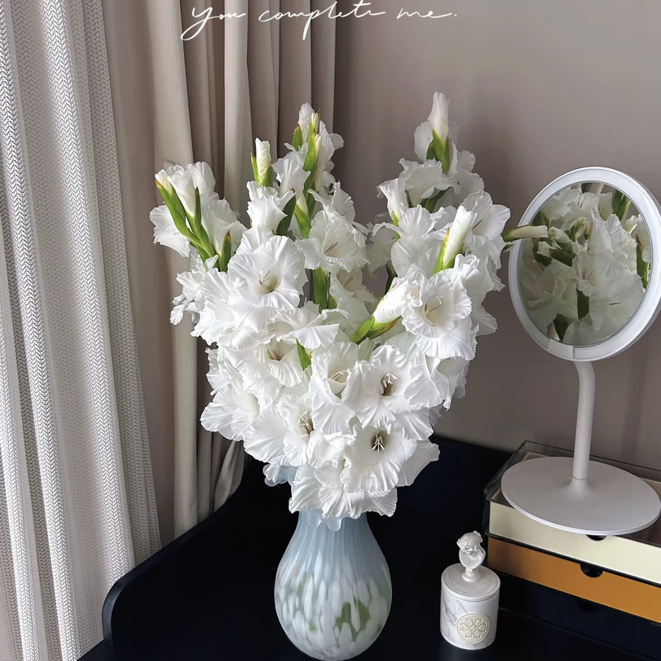 【杨鹏鲜花】白色剑兰 温柔与浪漫 云南鲜花包邮