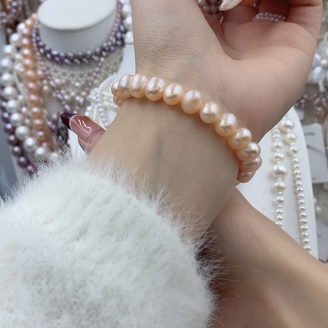 银S925镶嵌淡水珍珠耳饰