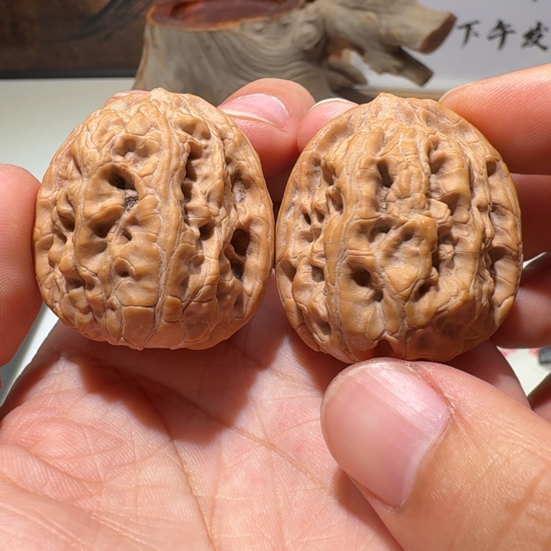 文玩核桃把件40原树水晶蛤蟆