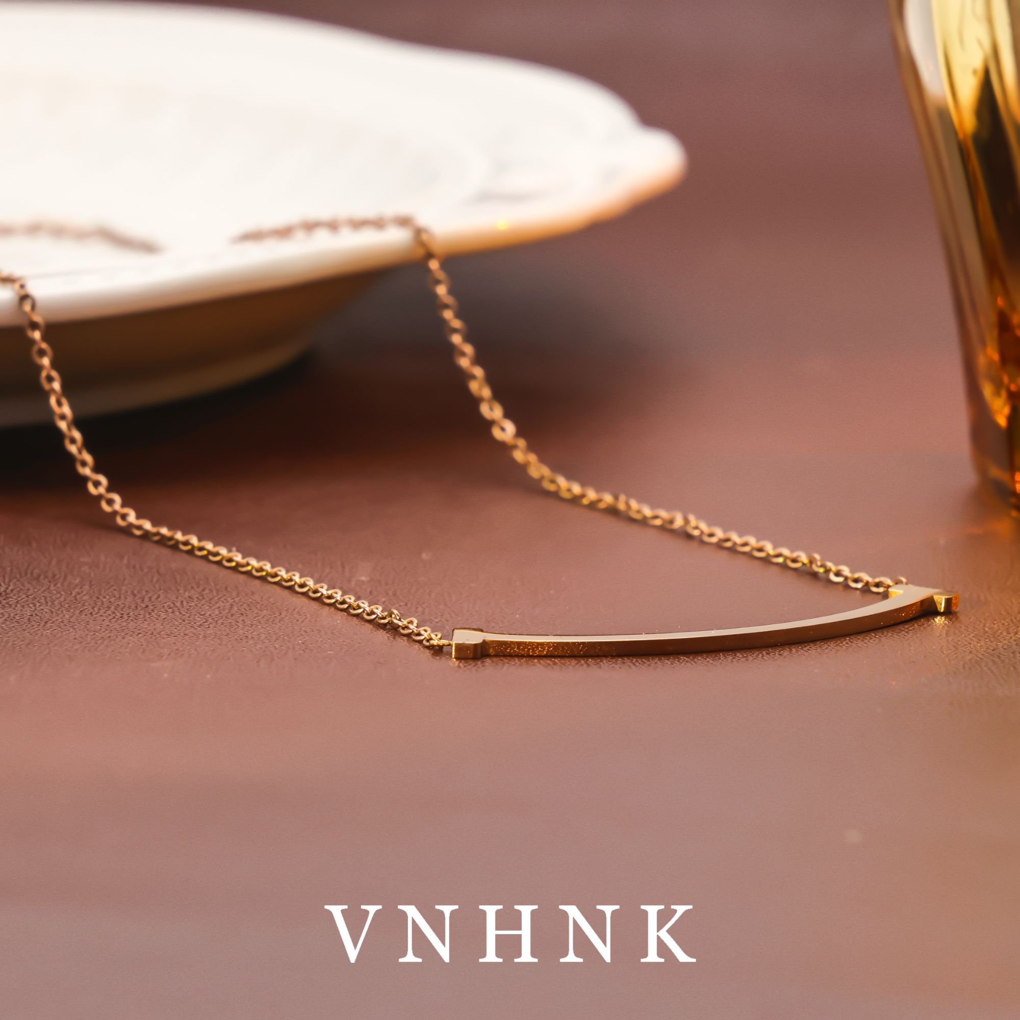 钛钢项链 美可儿   G247   玫瑰色(52cm)时尚气质百搭项链