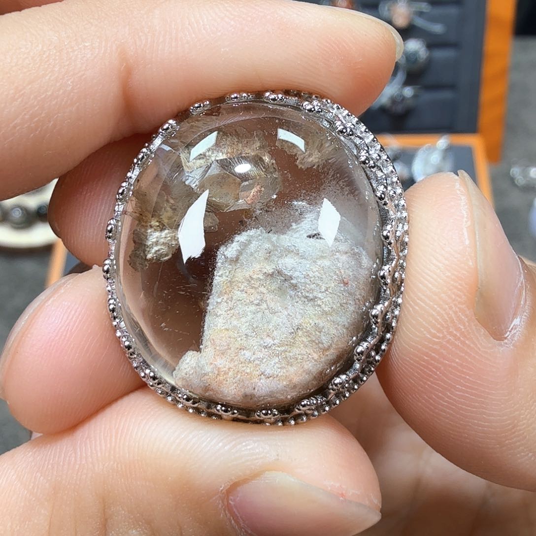 水晶银S925镶嵌水晶请****米S925银镶水晶水晶水晶 