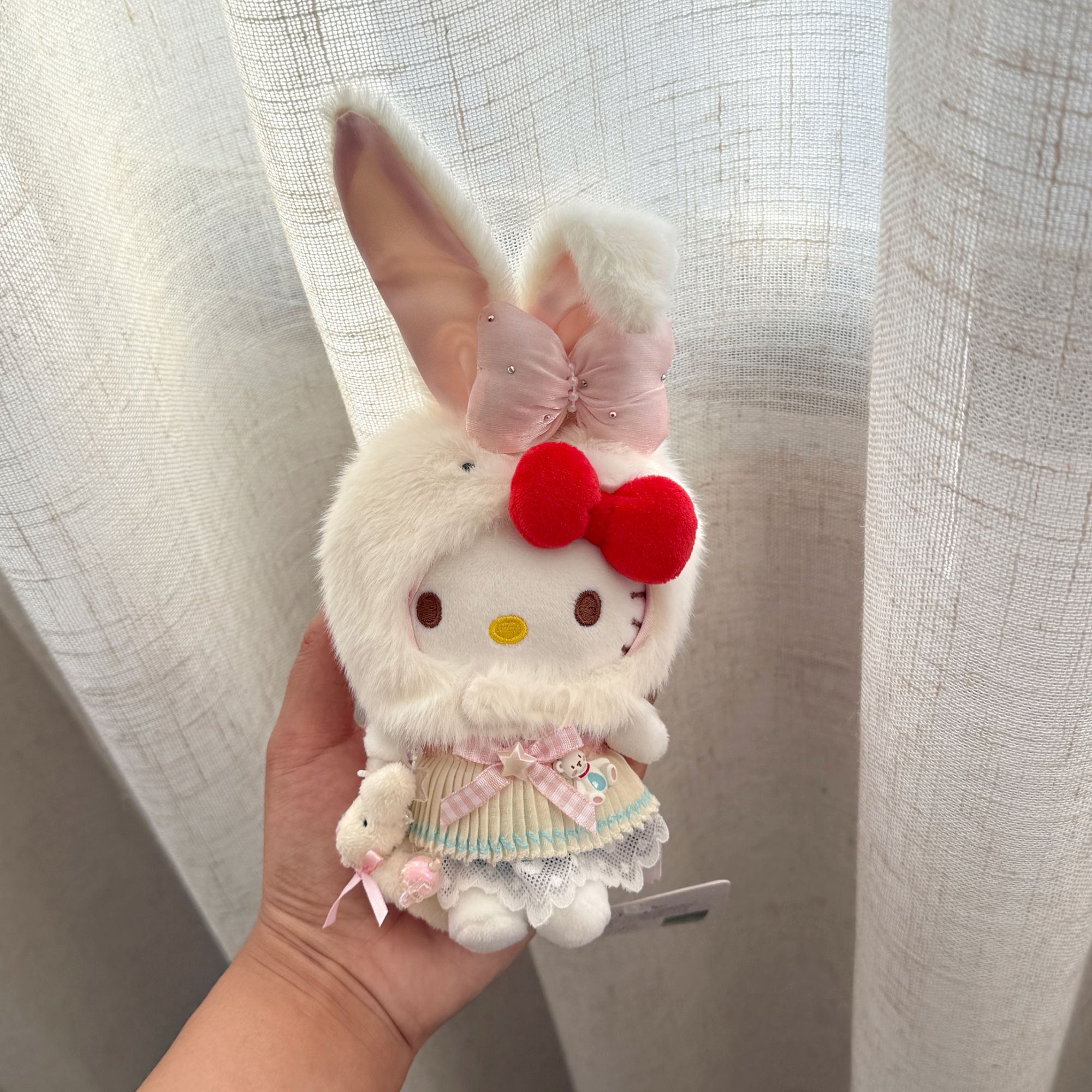 正版HelloKitty包包挂件手工diy包挂可爱毛绒少女心玩偶公仔