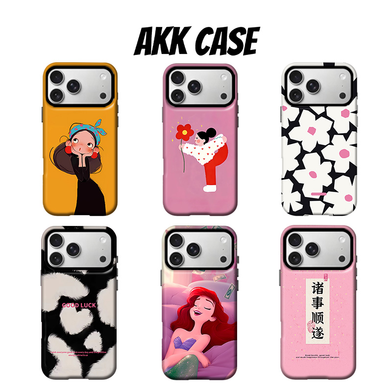 AKK正版合集韩国进口菲林二合一防摔手机壳适用苹果16PM15P14PM13