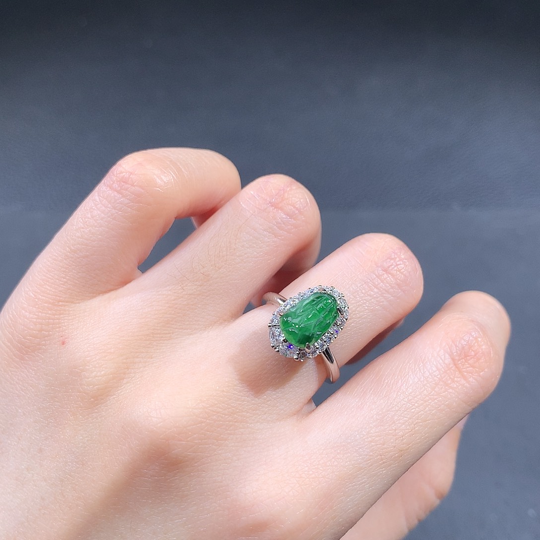 未镶嵌戒指翡翠翡翠