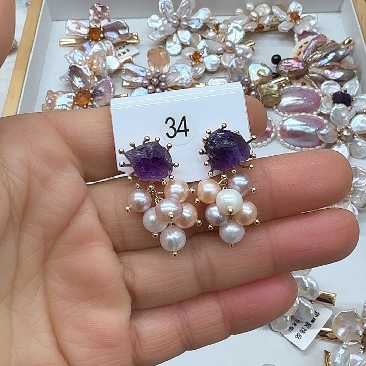 淡水珍珠珍珠银S925镶嵌