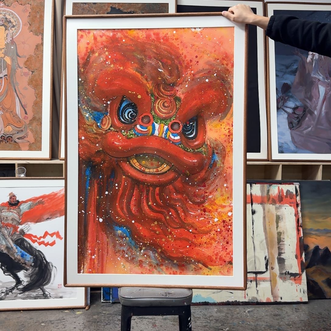 山***.丙烯画好想和您聊聊我