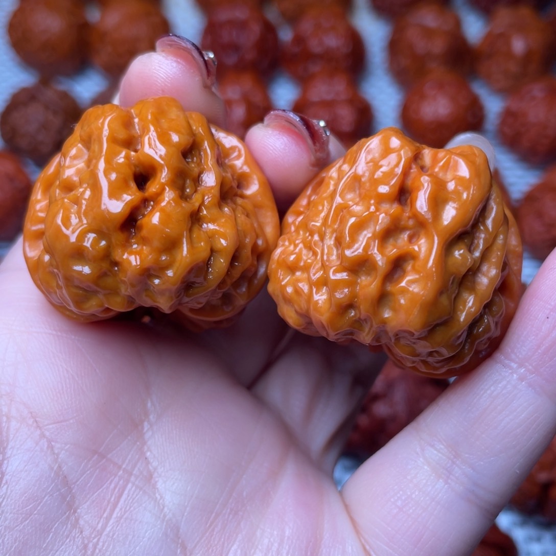 桃核吊坠文玩核桃 手把件 蛤蟆头 36