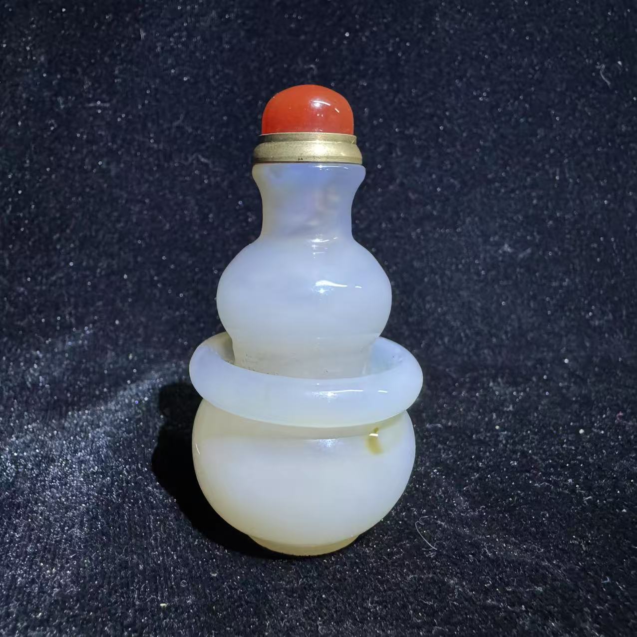 0113晚004玛瑙葫芦鼻烟壶