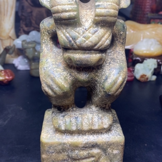 白玉菩提吊坠摆件