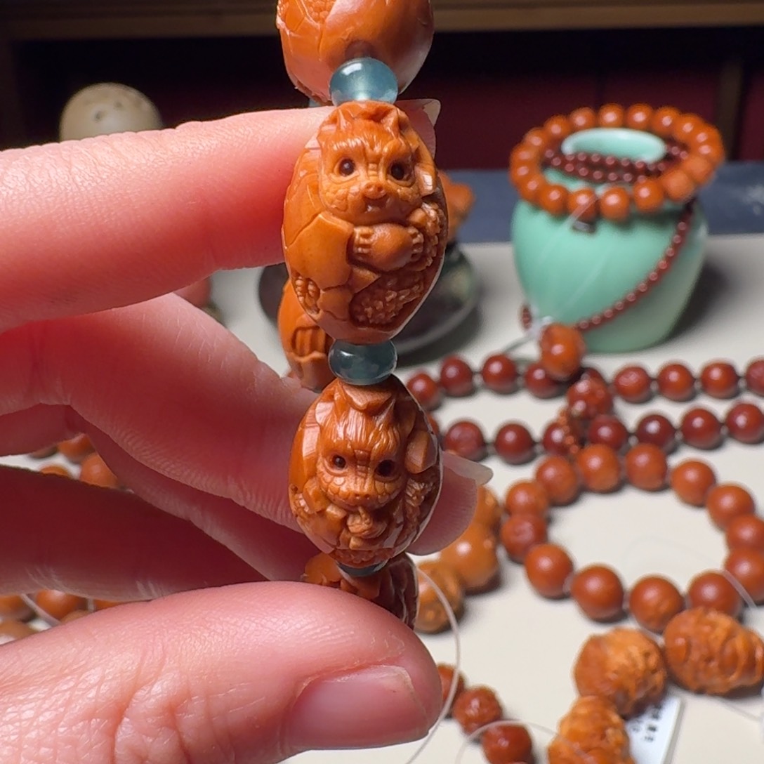 橄榄核手串/手链手工龙蛋