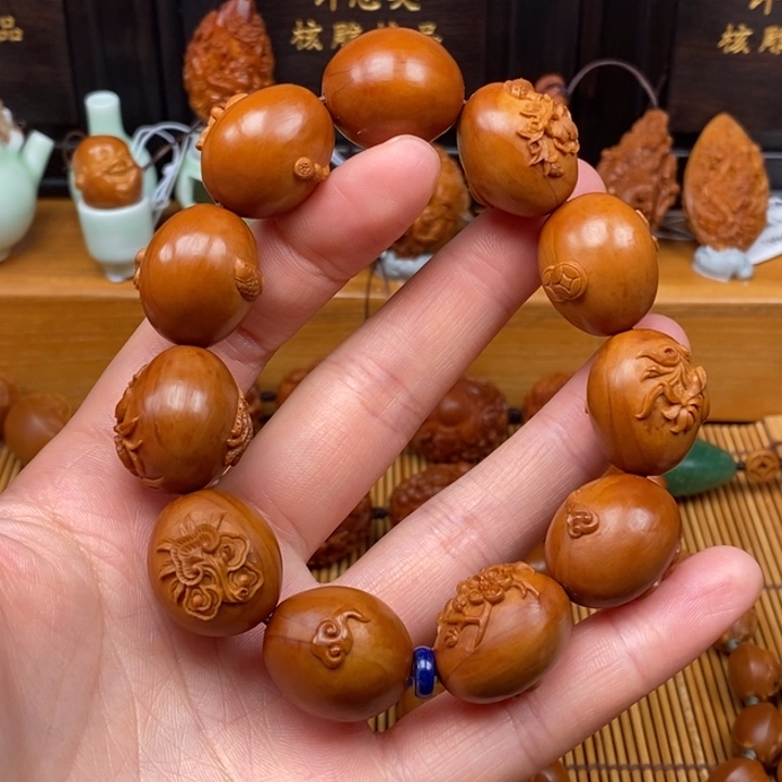 橄榄核手串许忠英老师四季平安