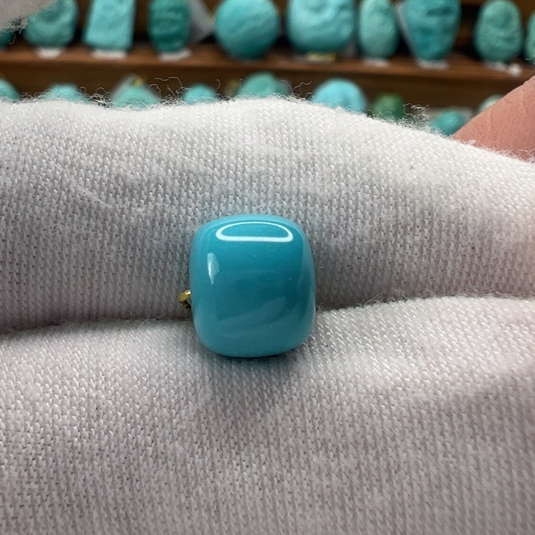 绿松石未镶嵌老型珠9mm
