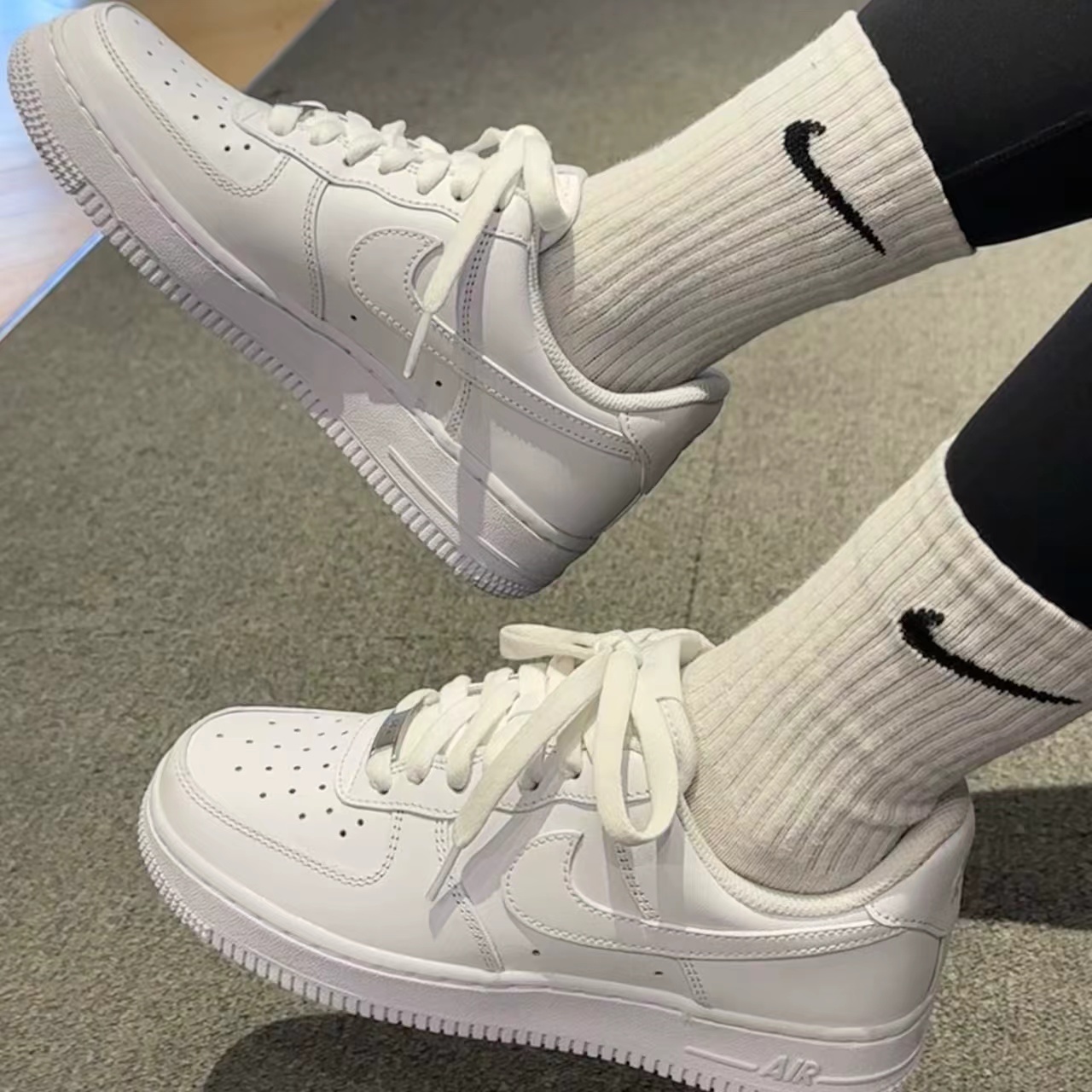 Nike Air Force 1 耐克男女同款经典纯白空军一号板鞋 DH2920-111