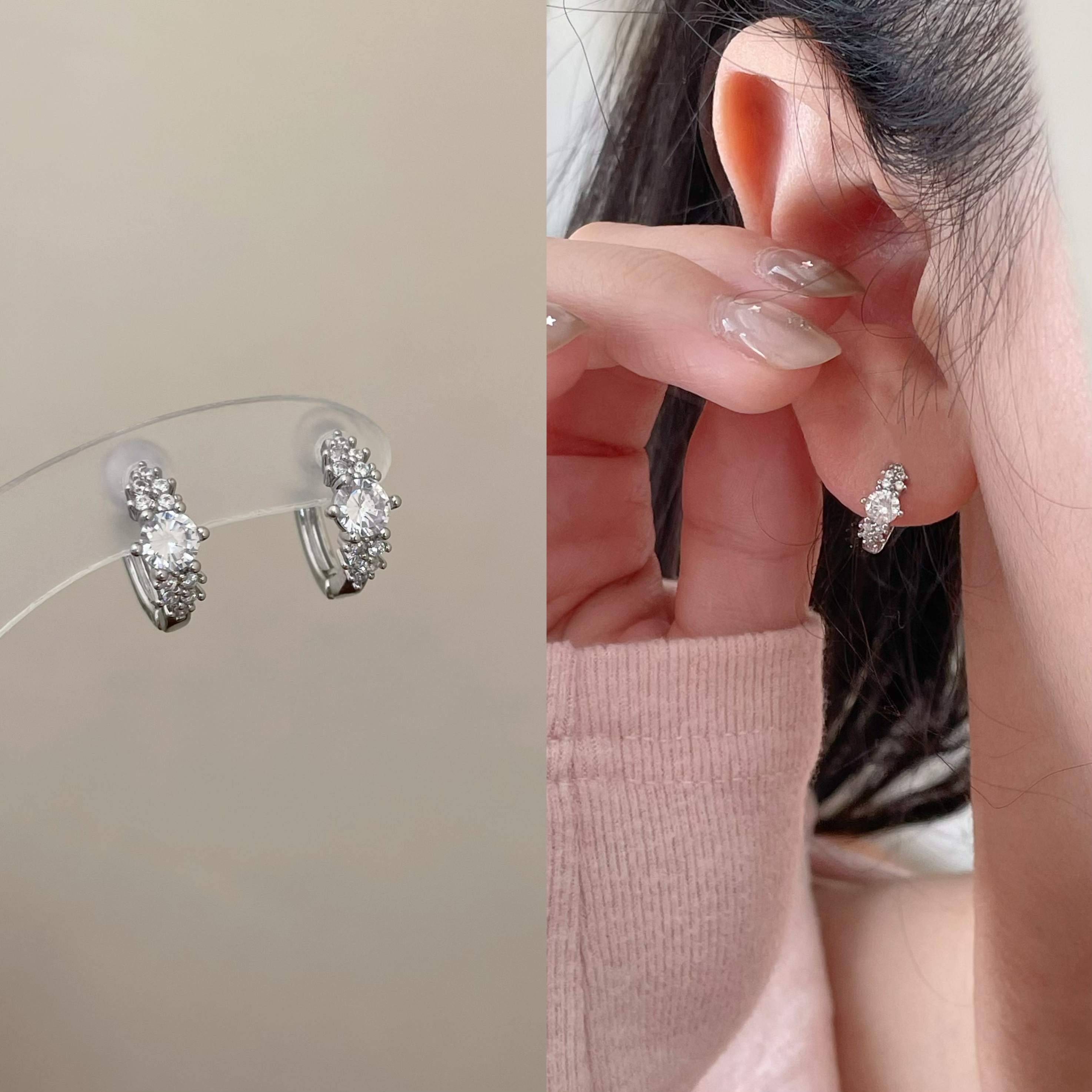 铜合金耳饰 D2038 小耳扣系列长期主义素颜日常好搭配睡觉不用摘 