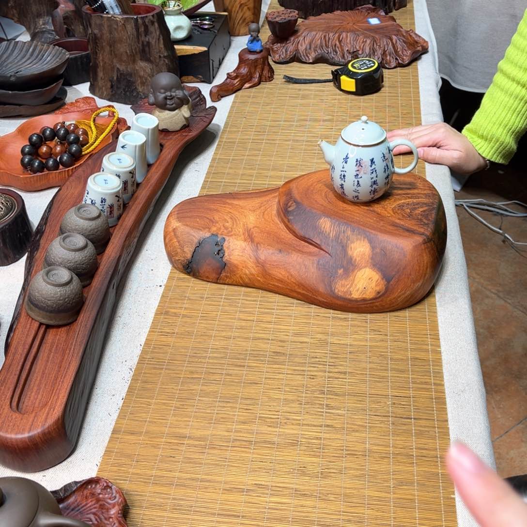 老挝花梨壶承底座