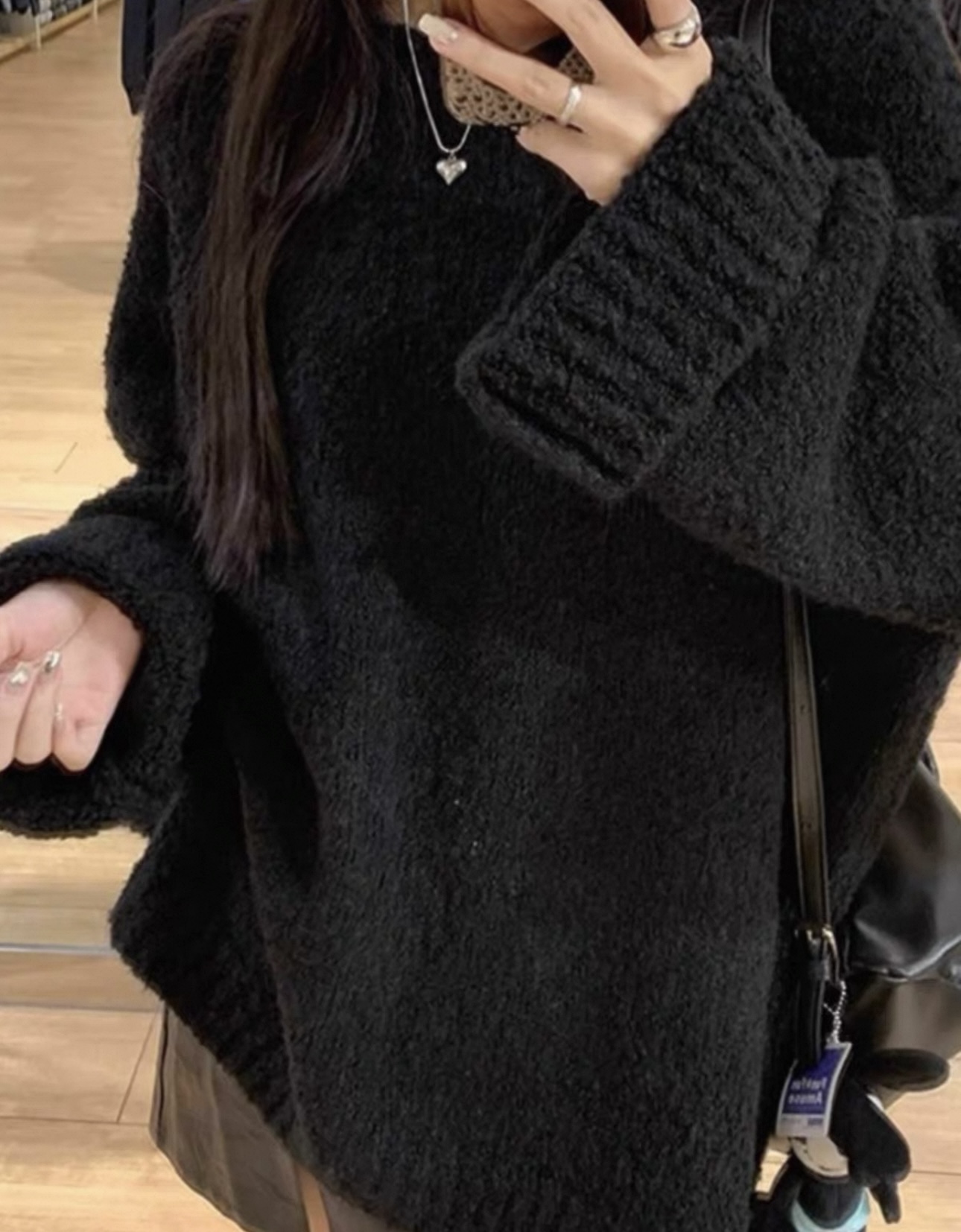 NUN秋冬复古慵懒毛衣套头宽松休闲百搭