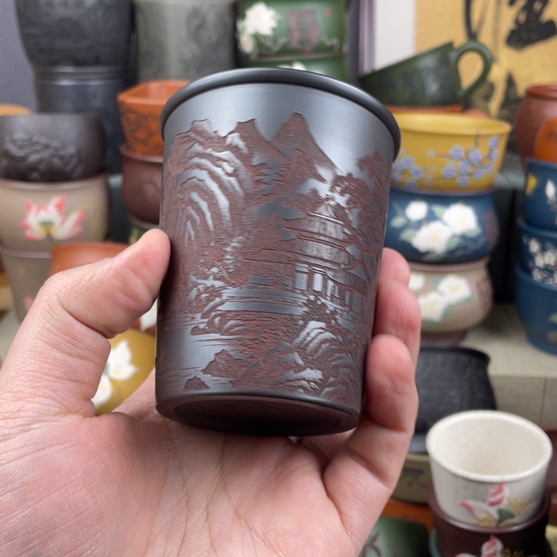 紫砂茶杯紫砂茶杯