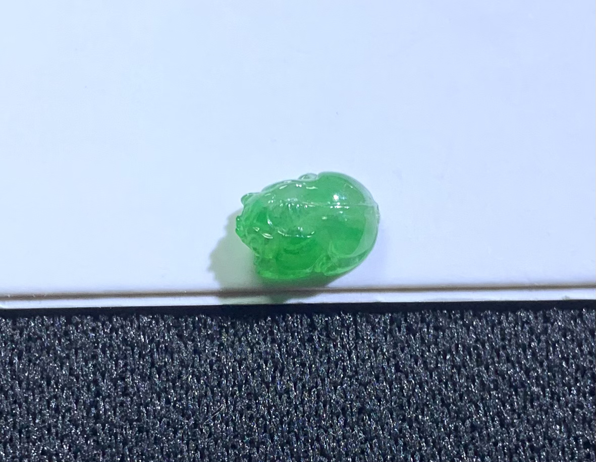 冰阳绿小貔貅天然缅甸翡翠A货戒指手链锁骨链裸石未镶嵌