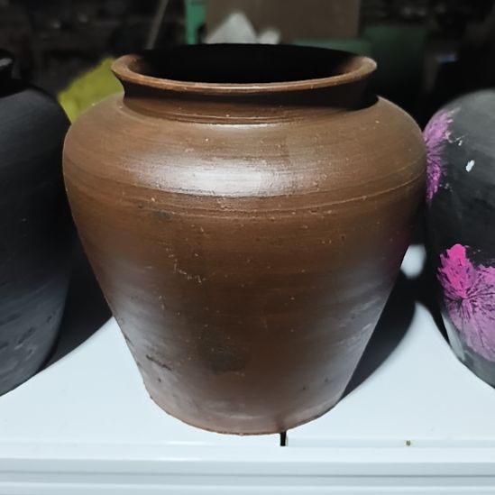 古铜色大肚瓶口径14高度19默认无孔（需要打孔自行备注）