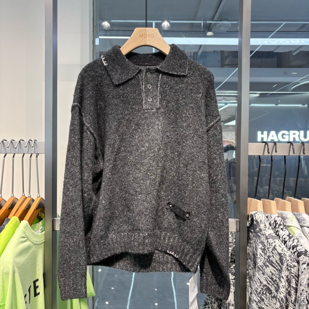 男士polo毛衣针织衫休闲针织常规时尚打底男士长袖冬天时尚