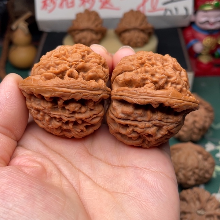 【闪购商品】把件文玩核桃45.5水龙