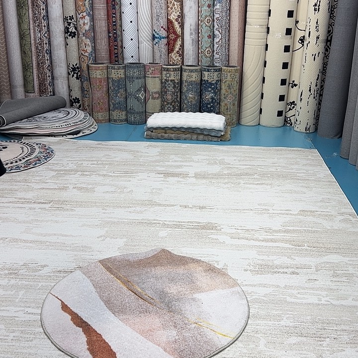 混纺加厚棉布底仿羊绒直径一米二圆全新特价福利