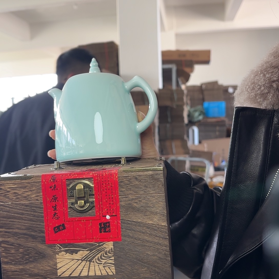 龙泉云间青瓷小米茶器