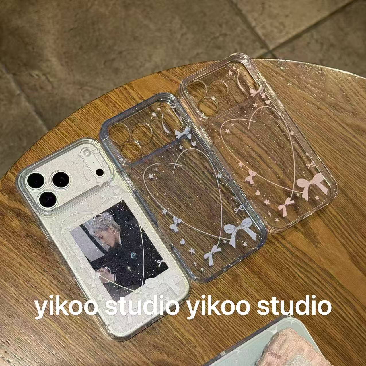 爆闪小卡手机壳适用iPhone17promax全包软壳16透明blingbling壳壳