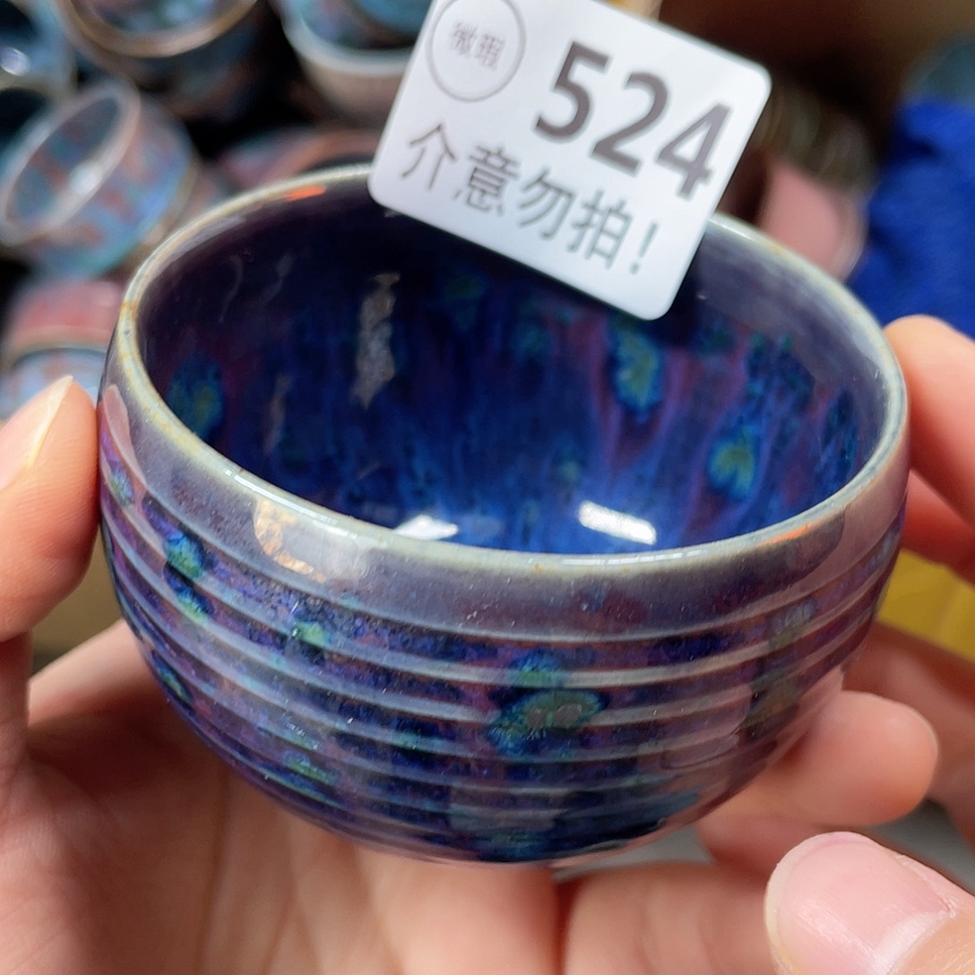 陶摆件神后钧瓷原产地高温烧制微瑕
