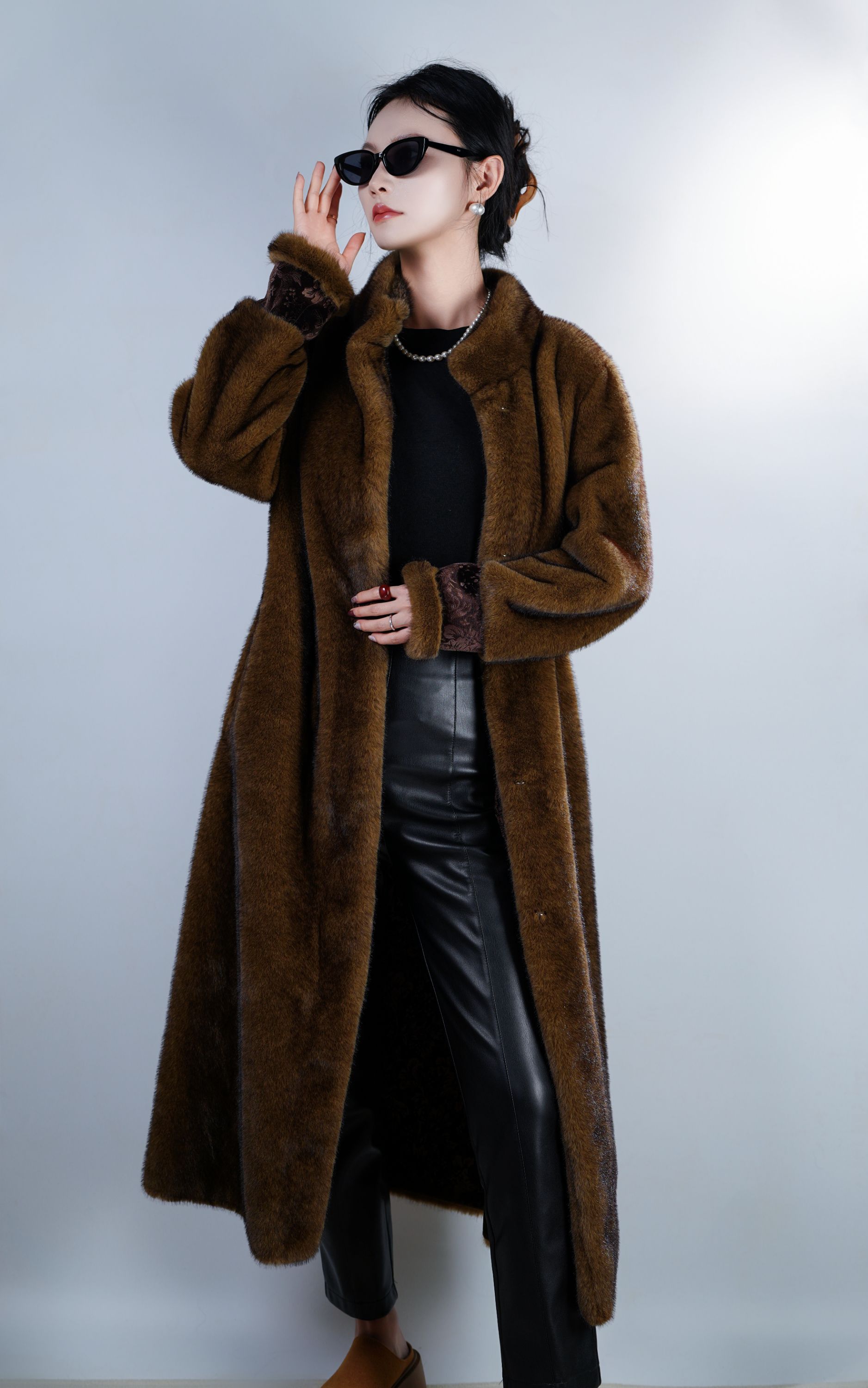 【双面双穿】2025冬季加厚新款轻者长款显瘦百搭女款大衣