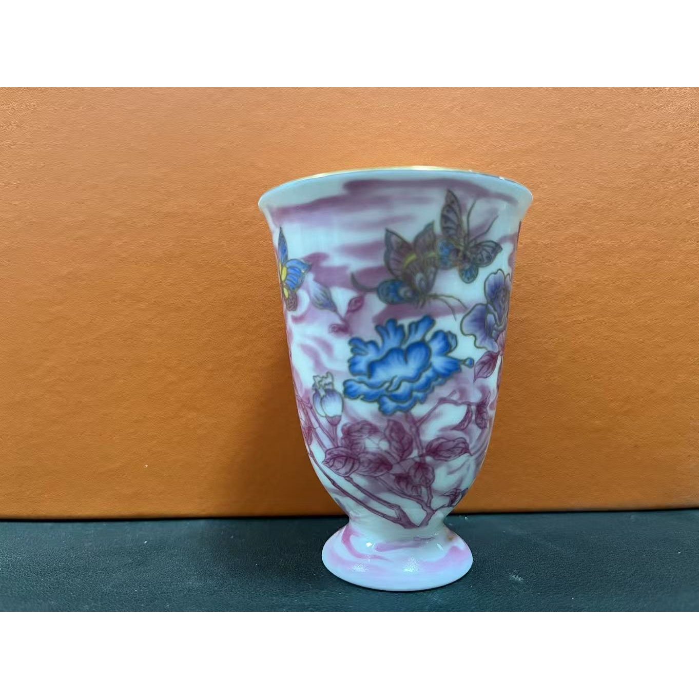 牡丹蝴蝶闻香杯(粉）