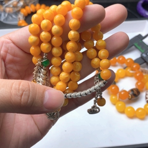 未镶嵌蜜蜡手链187手串